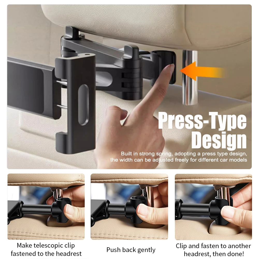 Kids Education Tablets - Foldable Car Phone Holder Back Seat