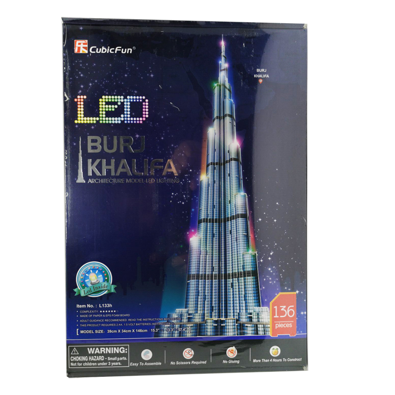Kids Education In Dubai - 3d Puzzles 1.5m Dubai Burj Khalifa