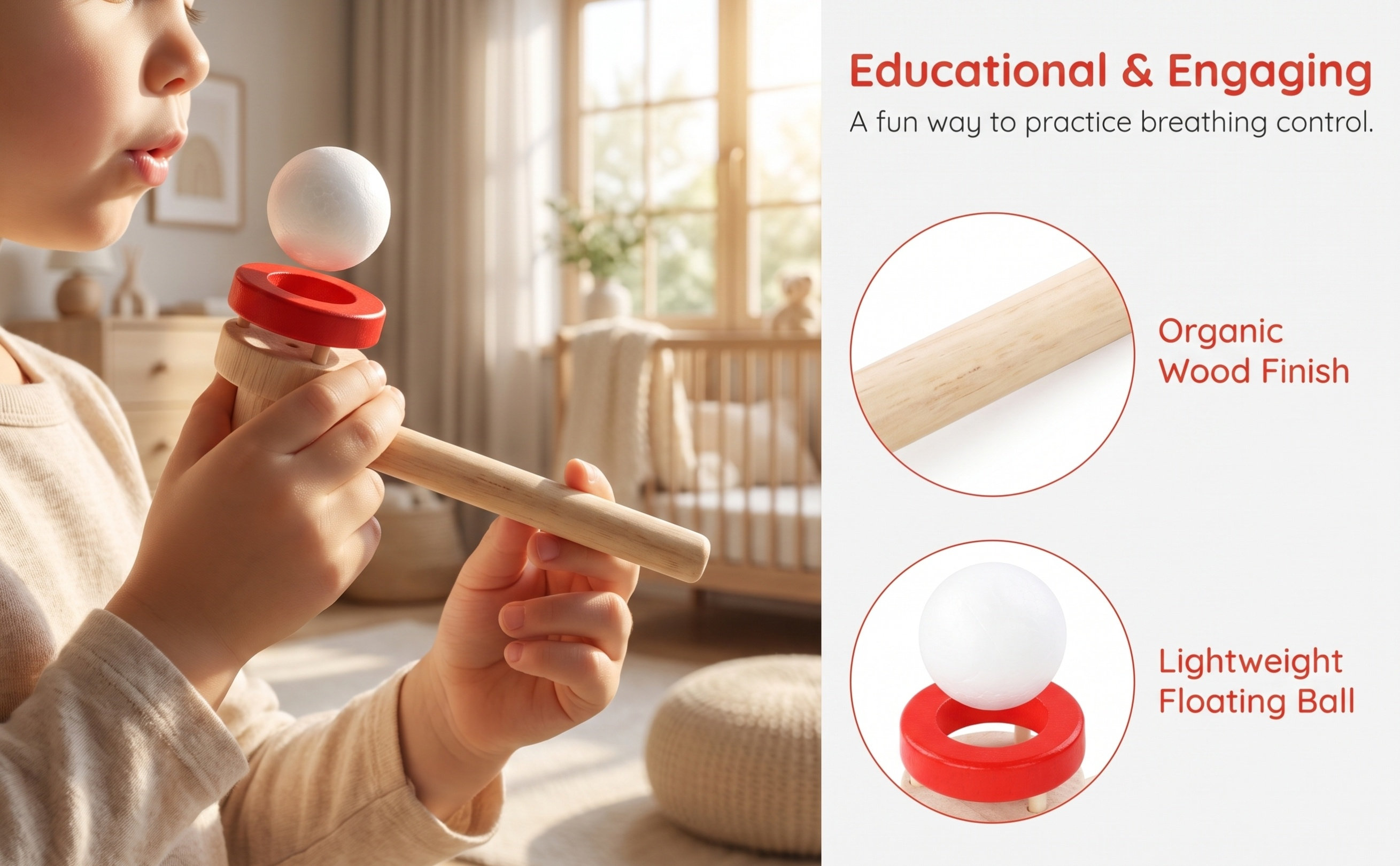 Game Educational For Kids Free - 2Pcs Suspension Blowing Ball Kids Educational