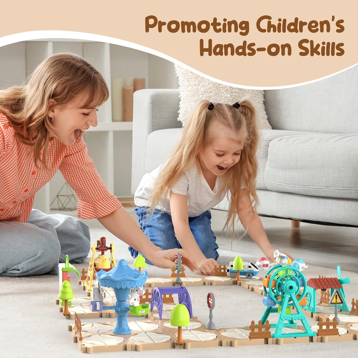 DIY Puzzle Track Car Set Assem - Game Educational For Kids Free recension och pris
