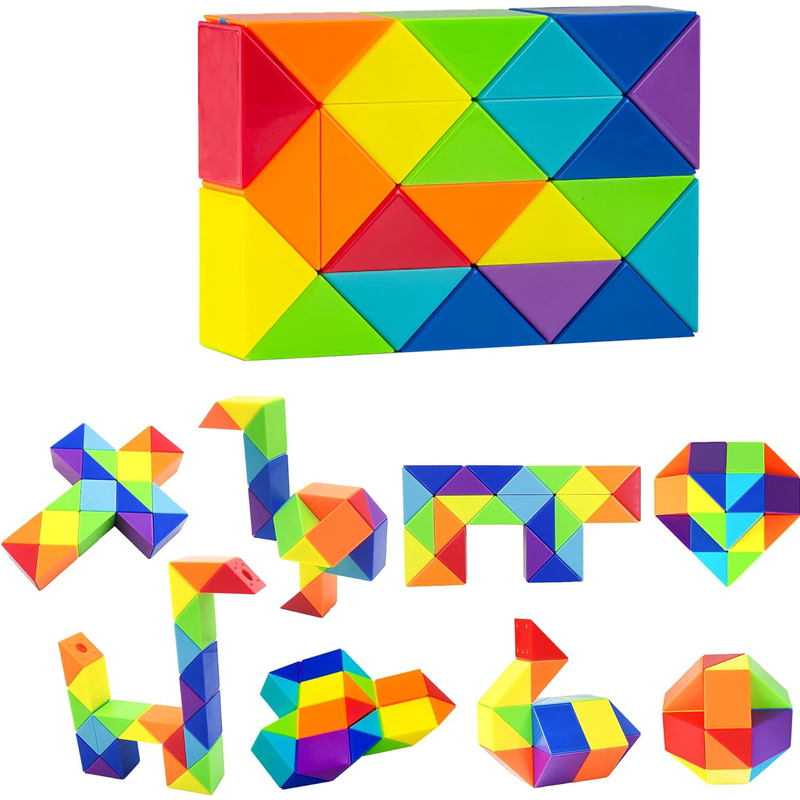 Rainbow Folding Magic Snake Cu - Kids Education Related recension och pris