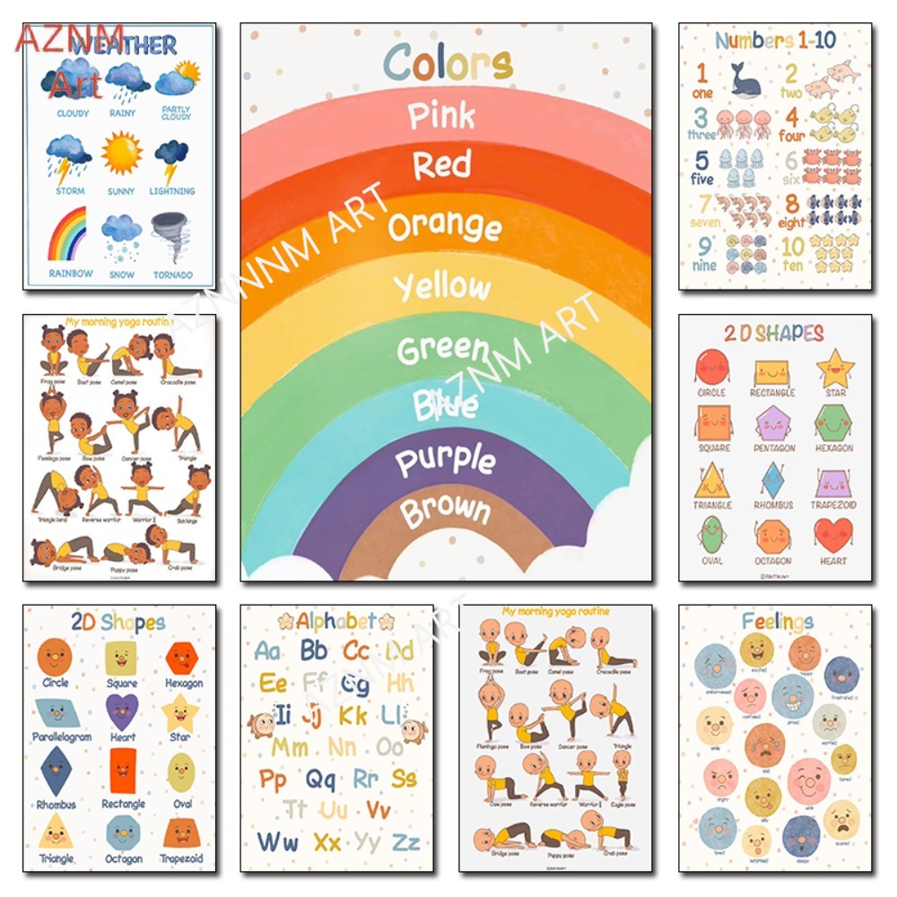 1PC ，Montessori Educational Ki - Kids Yoga Education recension och pris