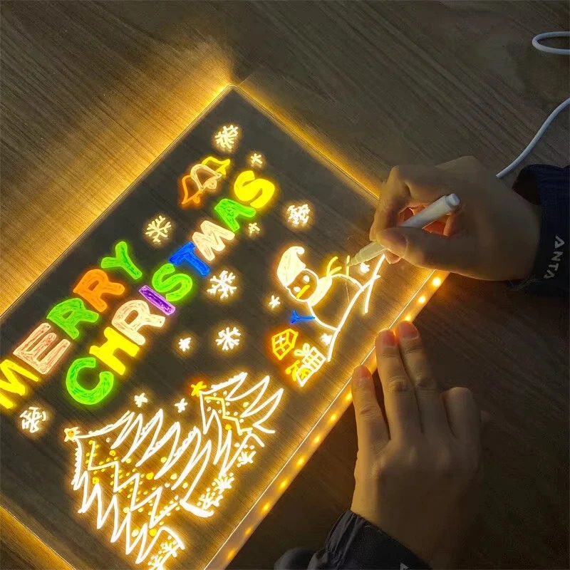 Magic Glow Kids Drawing Board: - Kids Education Tablets recension och pris