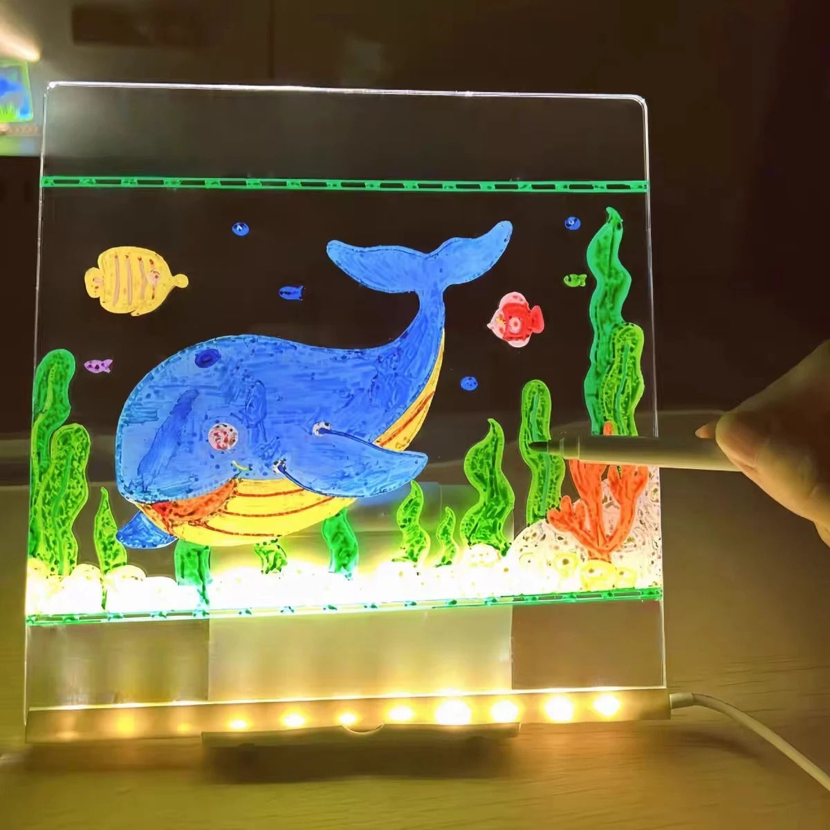 Magic Glow Kids Drawing Board: - Kids Education Tablets recension och pris