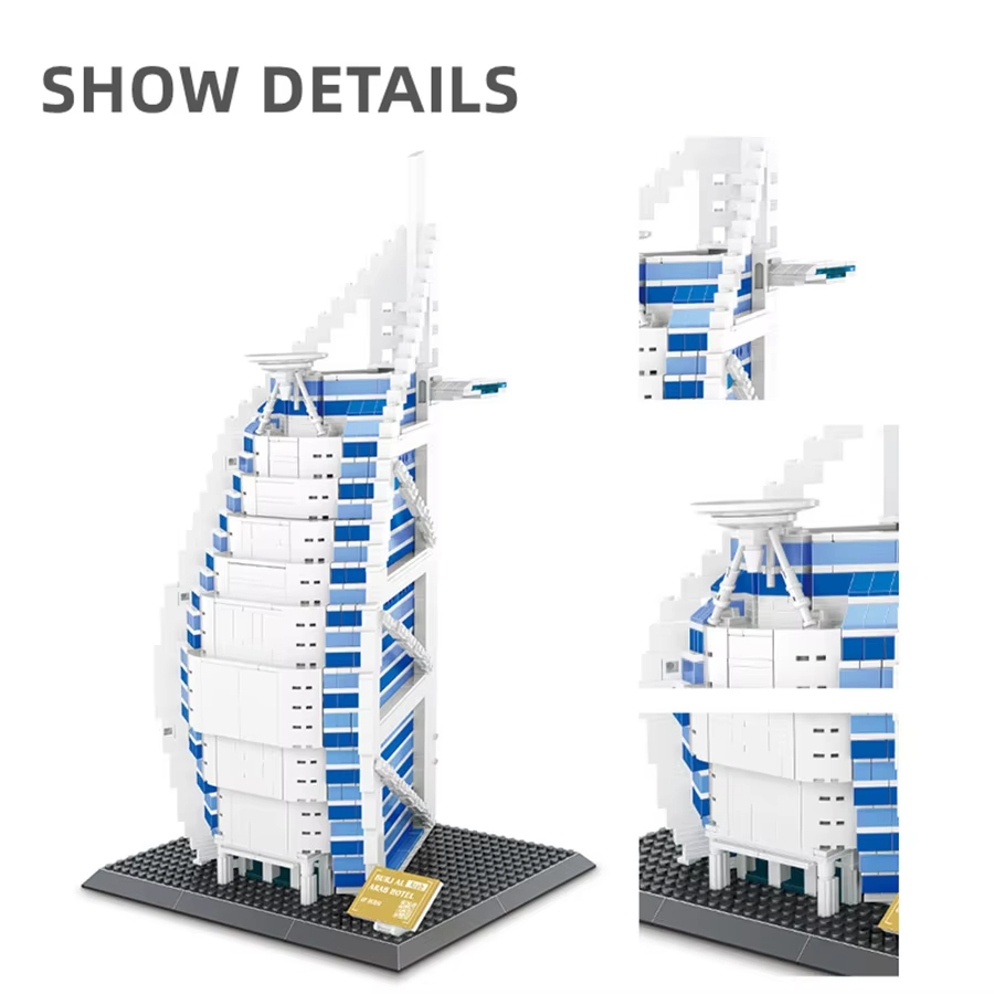 1306pcs Burjal Arab Hotel Duba - Kids Education In Dubai recension och pris