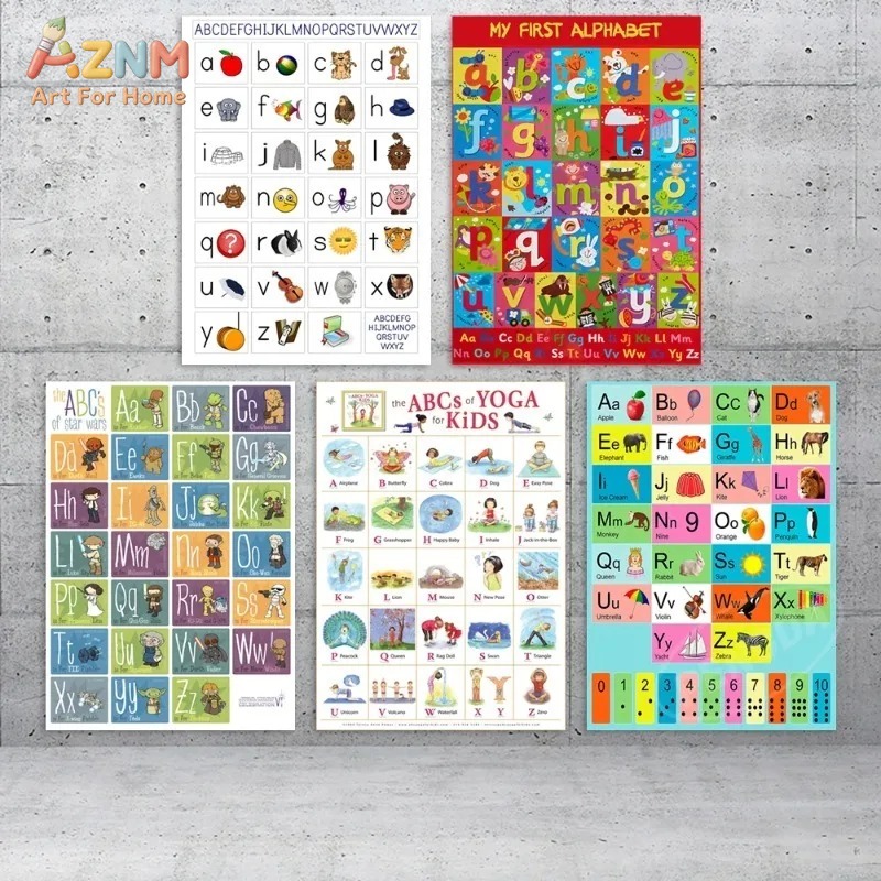 AZNM Frameless Canvas Poster K - Kids Yoga Education recension och pris