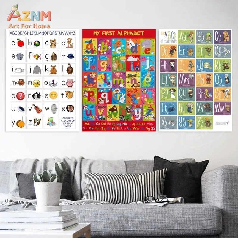 AZNM Frameless Canvas Poster K - Kids Yoga Education recension och pris
