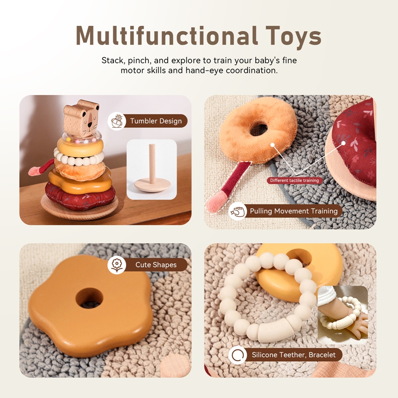 0-12 Months Cotton Rattle Toys - Kids Educational Songs recension och pris