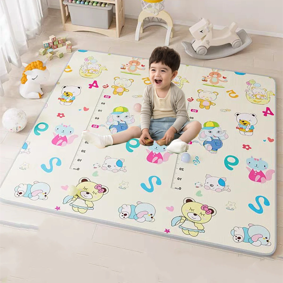 Baby Play Mat Waterproof Soft  - Kids Yoga Education recension och pris